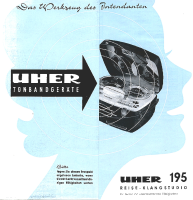 Uher 195 - Brochure 
